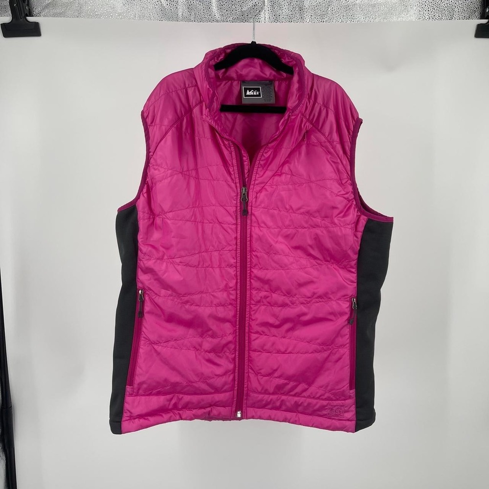 REI Women's Hiking Lightweight Puffer Vest XL Primaloft Insulated Zip Gorpcore